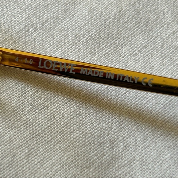 •Loewe LW50022U 030 Gold Rimless Eyeglasses Frame Made In Italy - Picture 8 of 10